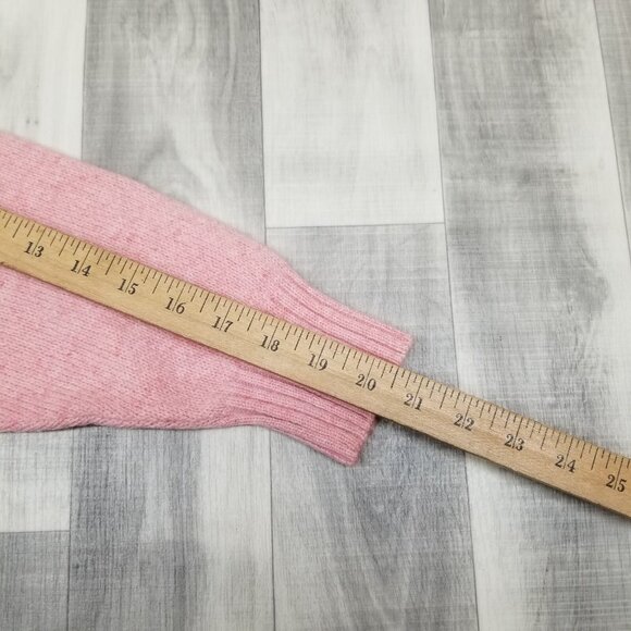 ✅VTG Winona Knits Wool Blend Sweater Woman’s LARGE Pink W/Pearl Like Buttons USA - Picture 8 of 10